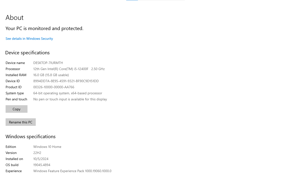 PC ประกอบ Intel Core i5-12400F/16GB/512GB SSD/AMD Radeon™ RX 6600