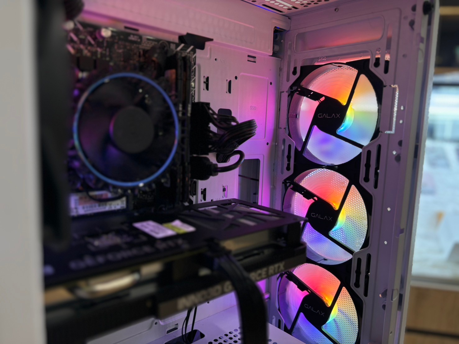 PC ประกอบ Intel Core i5-12400F/Ram 16GB/SSD 500GB/RTX 4060/Monitor SAMSUNG (VA 2K QHD HDR 165Hz)