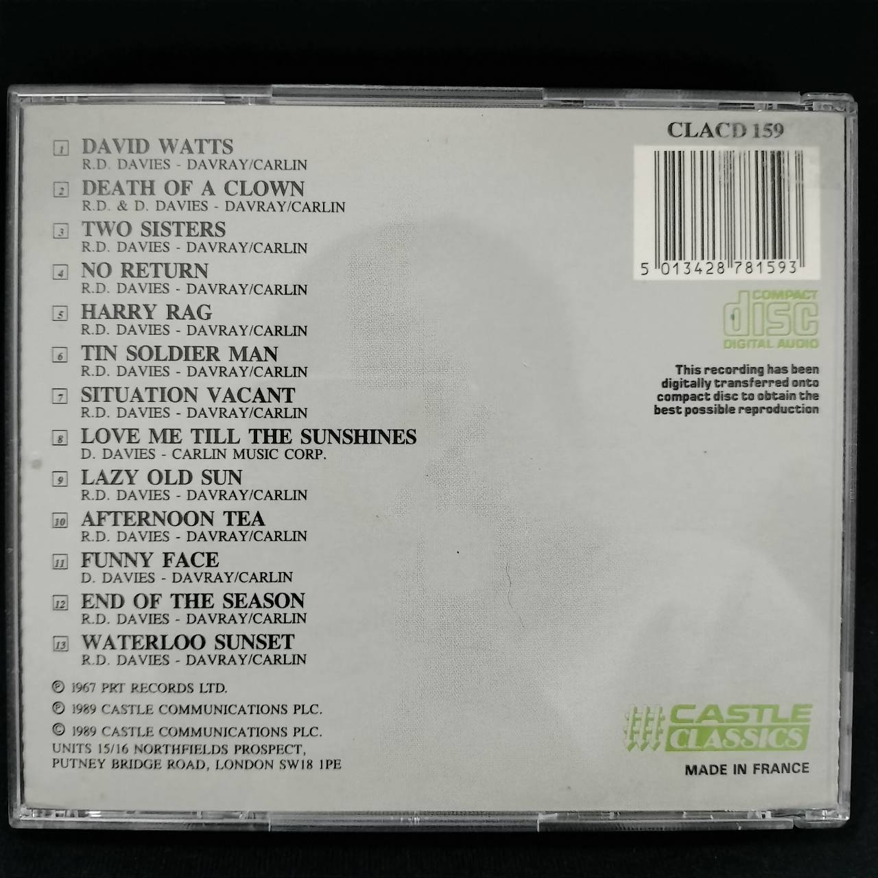 The Kinks – Something Else By The Kinks / FRANCE / แผ่นดี