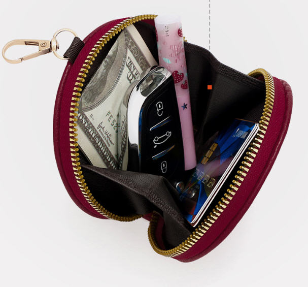 กระเป๋าใส่เศษเหรียญ,กระเป๋าทรงกลม,กระเป๋าพกพาขนาดเล็ก,กระเป๋าPU,สกรีนโลโก้