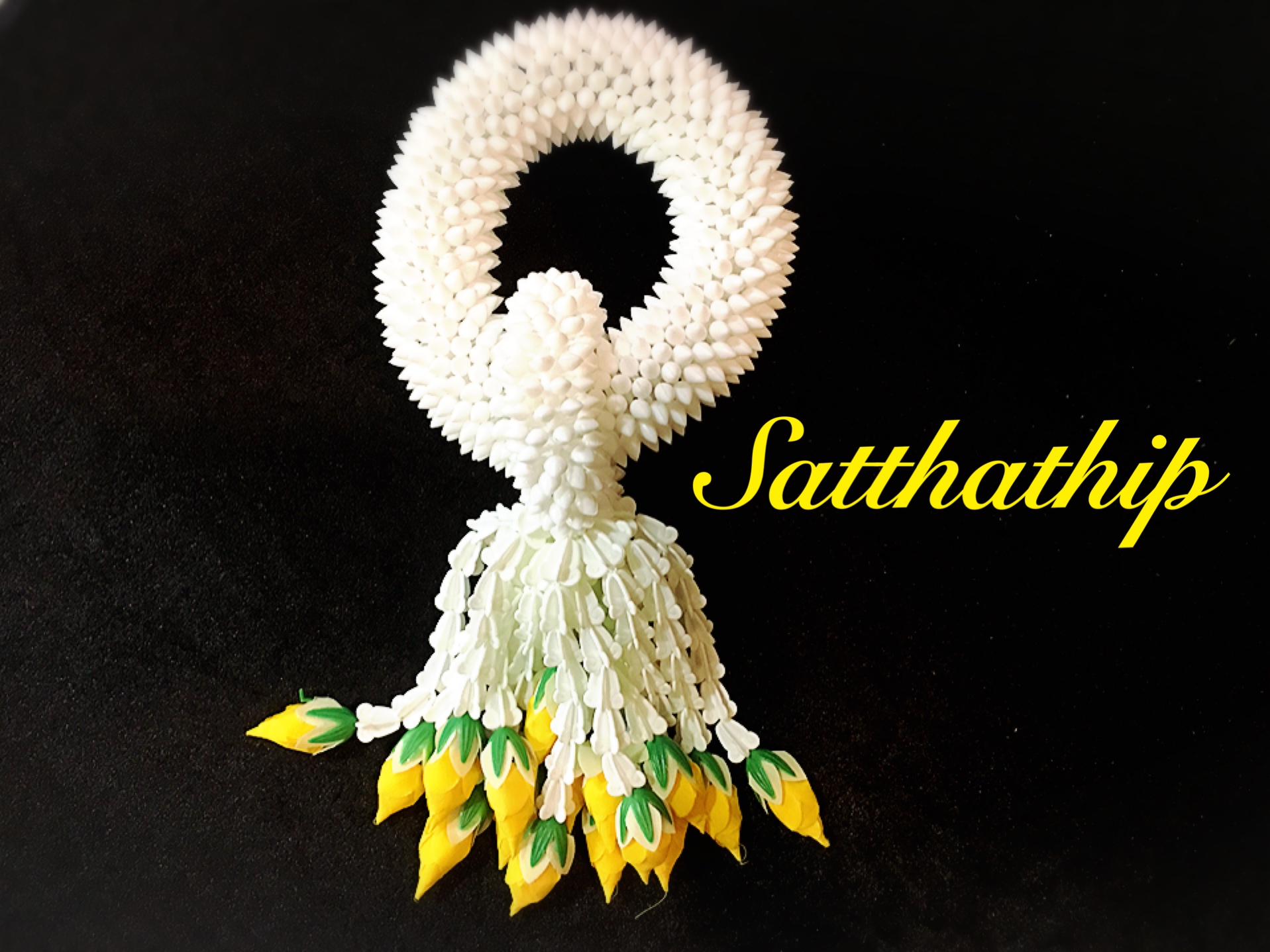 พวงมาลัยดอกพุด - พวงมาลัยดอกพุดประดิษฐ์ - พวงมาลัยประดิษฐ์