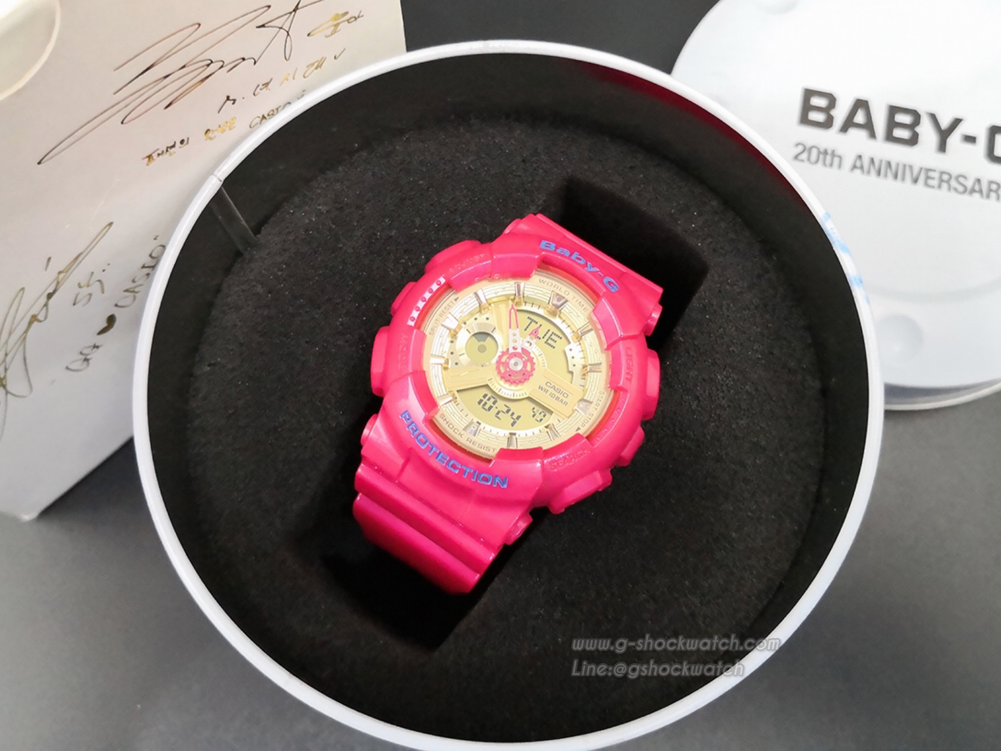 CASIO BABY-G นาฬิกาข้อมือ นาฬิกากันน้ำ นาฬิกาของแท้ ประกันศูนย์ CMG 1 ปี รุ่น BA-111GGB-4A Limited Edition (BABY-G 20th Anniversary x GIRLS GENERATION)