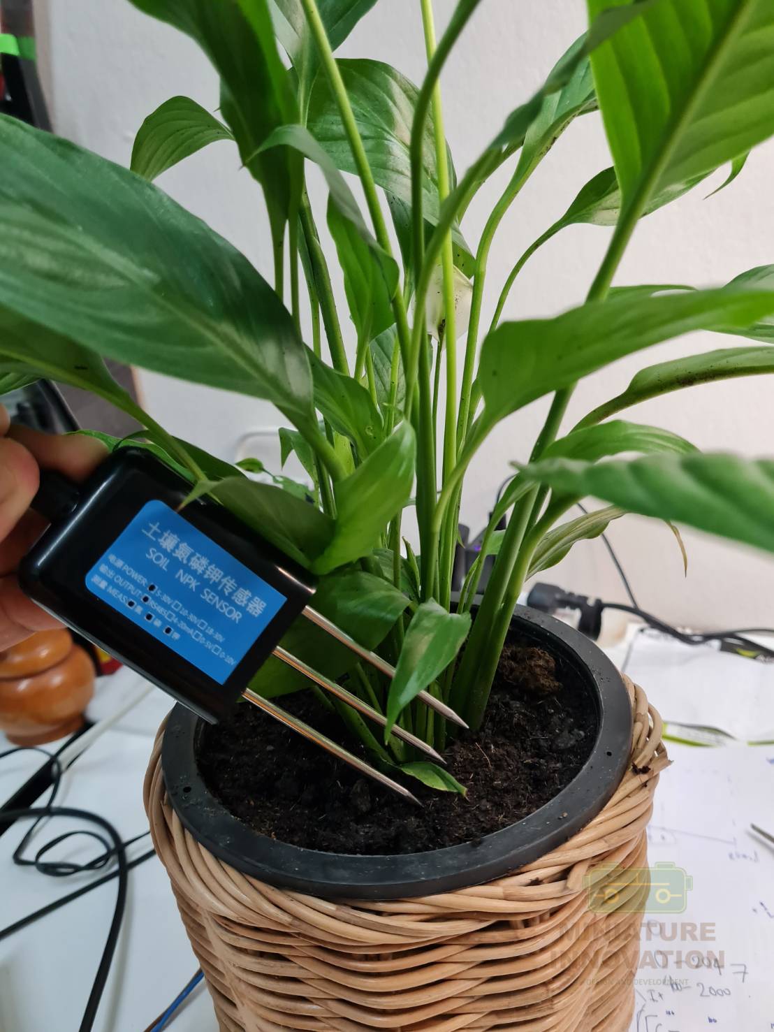 Soil NPK Sensor NPK sensor MODBUS RTU485 สำหรับวัดธาตุ สารอาหารในดินเชิงการเกษตร OUTPUT RS485