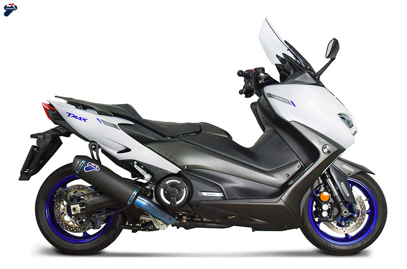 ท่อ Termignoni double black titanium สำหรับ Tmax 560 blue guard (For Exhibition only)