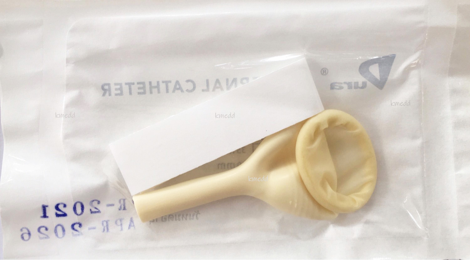 ** ส่งฟรี ** Dura External Catheter ถุงยางอนามัยต่อสายปัสสาวะ 50 ชิ้น (ขนาด 30 mm.)
