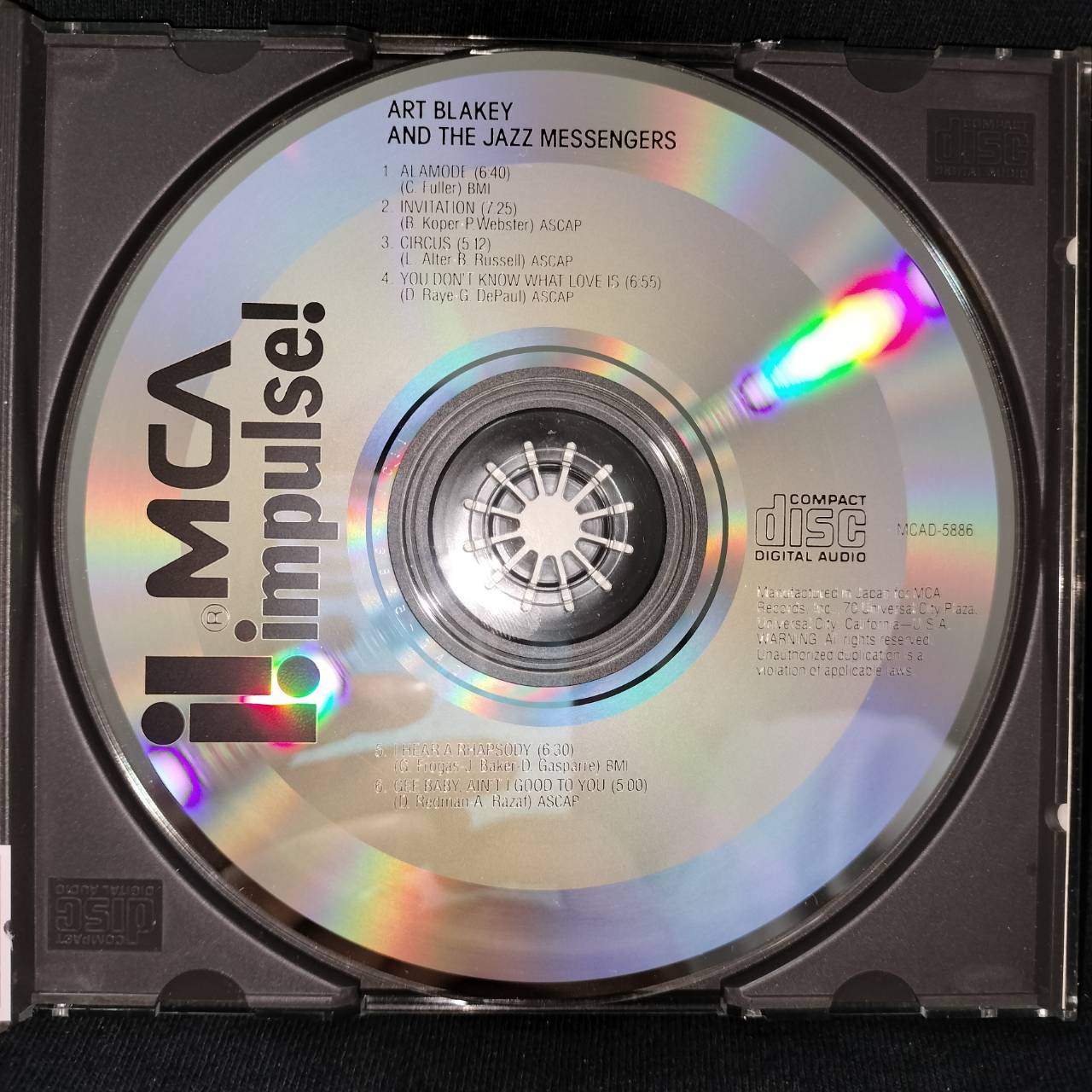 Art Blakey & The Jazz Messengers – Art Blakey & The Jazz Messengers / JAPAN / ปกมีจุดเหลือง / แผ่นดี