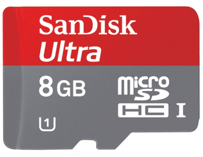 MicroSD 8GB/Class10 Sandisk Ultra