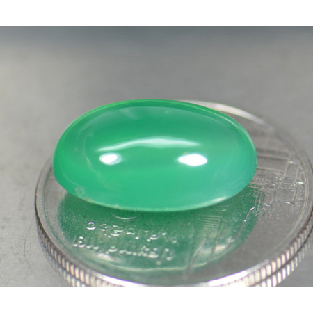 คาลซิโดนีสีเขียว (Green Chalcedony) 6.35 กะรัต