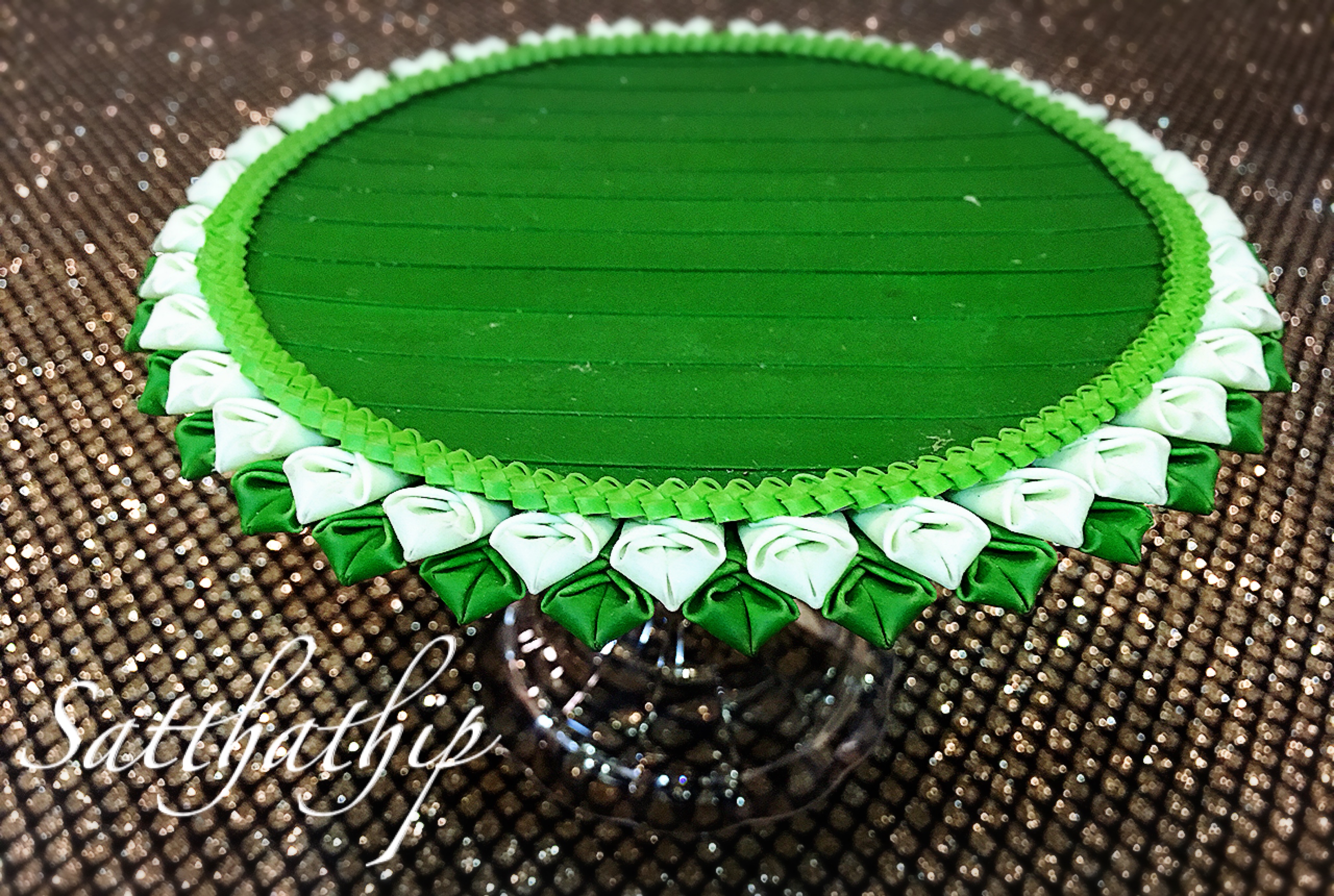 ถาดใบตอง ประดิษฐ์จากดิน - พานใบตอง - Tray