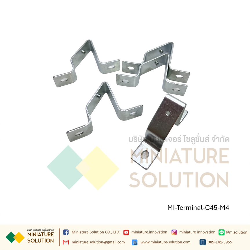 ขายึดปีกนก 45 องศา C45 Guide Rail Slope C45 guide rail bracket (M4 installation type)
