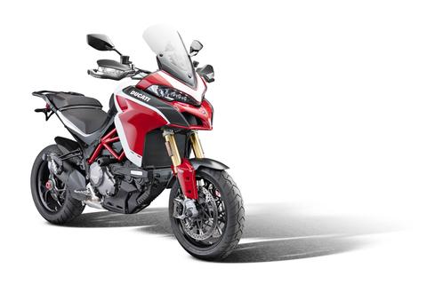 การ์ดแฮนด์ พร้อมตุ้มถ่วงน้ำหนัก Evotech สำหรับ multistrada 950,1200,1260 ปี 2015+