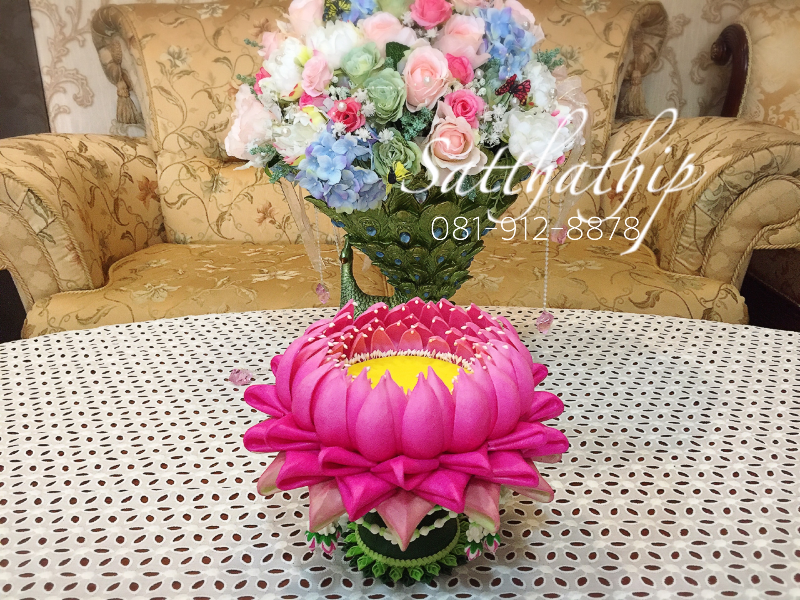 ถาดบัว ประดิษฐ์จากดิน - ฐานบัว ประดิษฐ์จากดิน - พานบัว ประดิษฐ์จากดิน - ถาดบัวดินปั้น - ฐานบัวดินปั้น - พานบัวดินปั้น -Tray