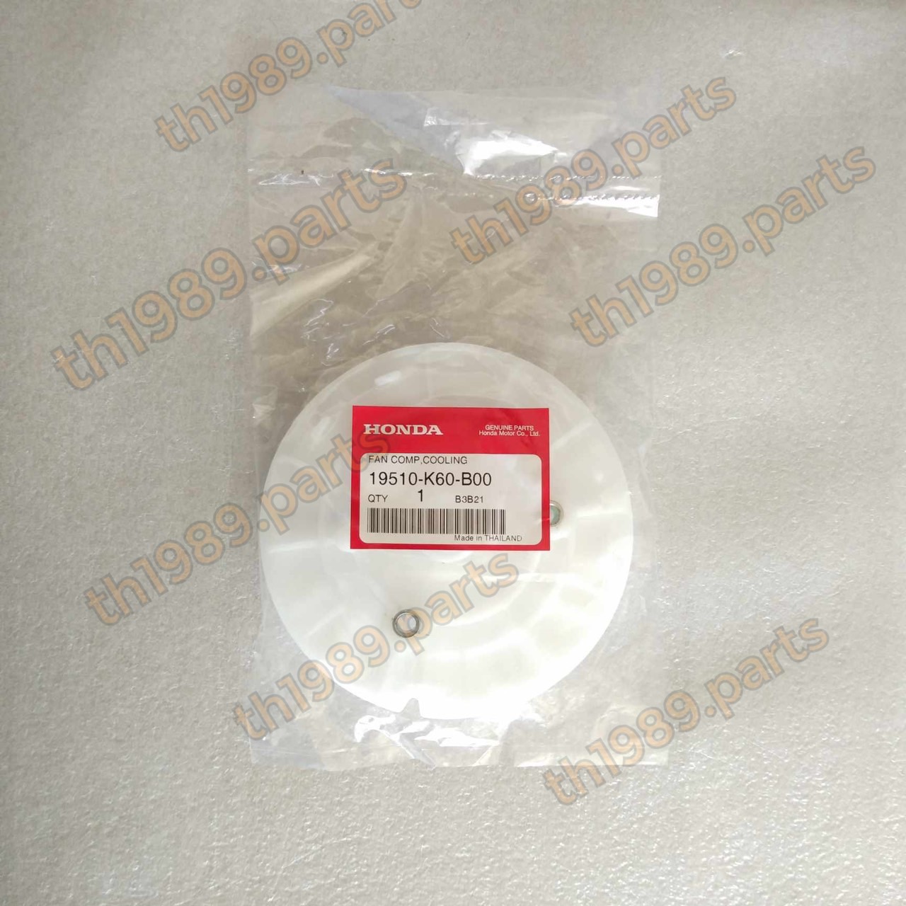 19510-K60-B00 พัดลมระบายความร้อน CLICK125I 2015-2019 ไฟหน้า LED อะไหล่แท้ HONDA