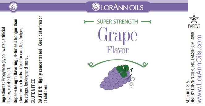 Lorann Super Strength Grape Flavor 1 oz. กลิ่นองุ่นเข้มข้น (06-7653)
