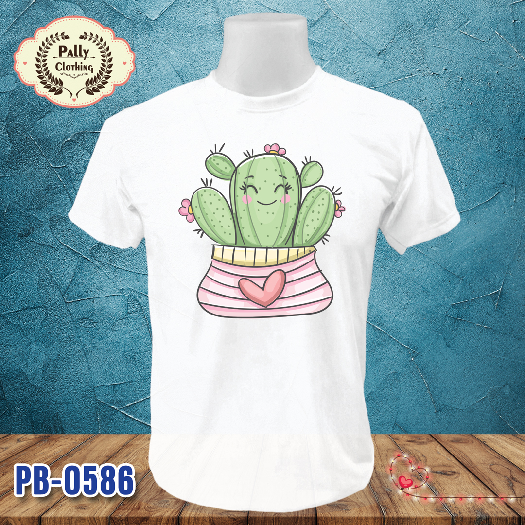 เสื้อยืดซัมเมอร์ PB-0586 ลายแคคตัส - Cactus Lover