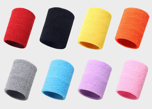 ผ้ารัดข้อมือ,ซับเหงื่อ,ปลอกรัดข้อมือ,สกรีนโลโก้,ปักโลโก้,ขนาด8*12cm