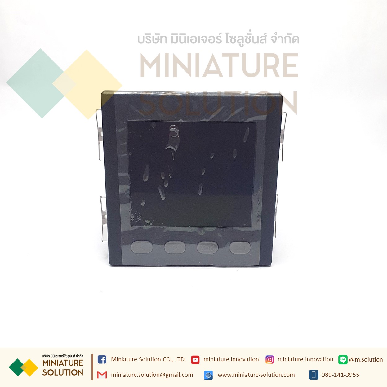 Power Meter RS485 Modbus-RTU [ขายดี] Three-phase digital multi-function opening 91*91 มิเตอร์วัดกระแสไฟ 3เฟส ไฟ LED