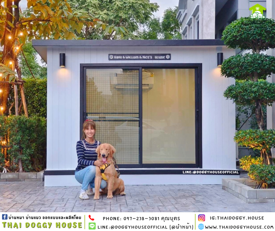 บ้านหมา รองรับการติดแอร์ 𝐌𝐨𝐝𝐞𝐫𝐧 𝐬𝐭𝐲𝐥𝐞