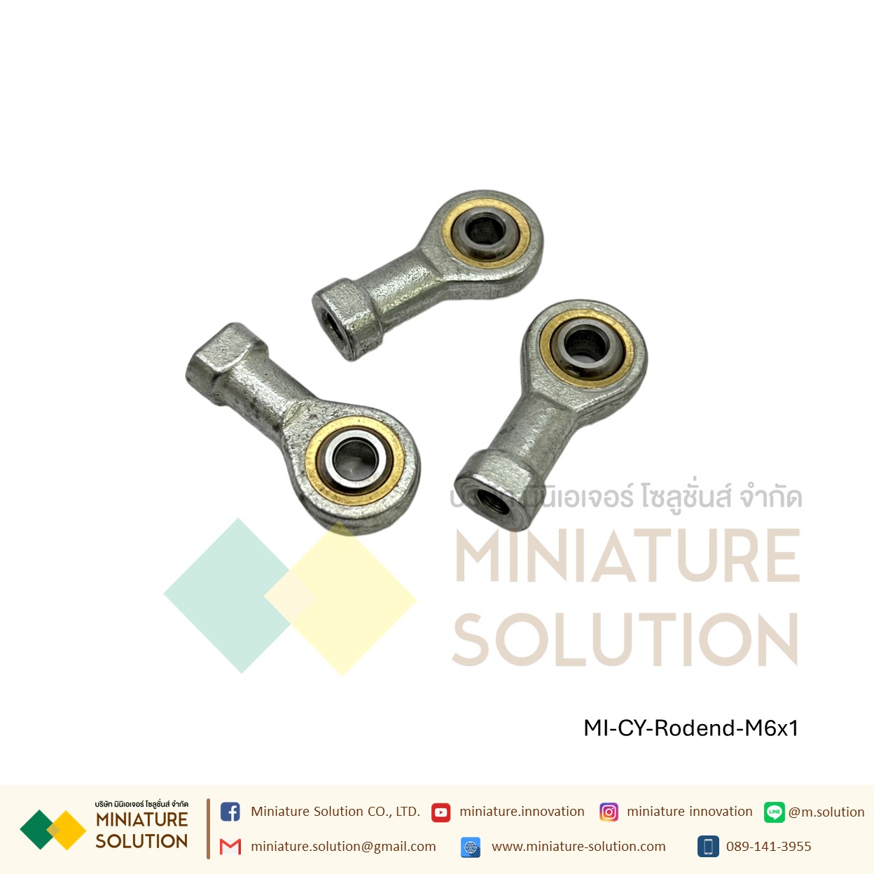 ลูกปืนตาเหลือก Mini Air Cylinder Female Thread Fisheye ก้านเชื่อมต่อแบริ่ง M5x0.8 M6x1 M8x1.25 M10x1.25 M12x1.25 M14x1.5M16x1.5 M18x1.5 M20x1.5 M27x2