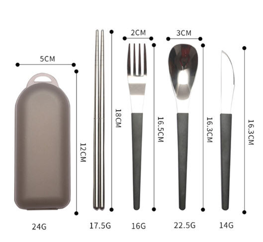 ชุดช้อนส้อมมีดตะเกียบสแตนเลส,ชุดช้อนส้อมมีดตะเกียบสแตนเลสพกพา,สกรีนโลโก้,รับผลิตสินค้าพรีเมี่ยม