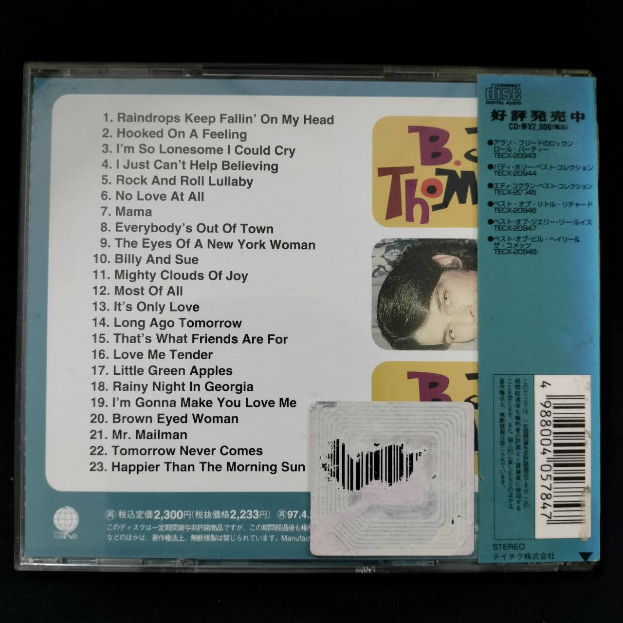 B.J. Thomas – Belafonte / JAPAN / มีบาร์โค้ดติดที่ปก / มีสติ๊กเกอร์ติดหน้าแผ่น / แผ่นดี / มี Obi