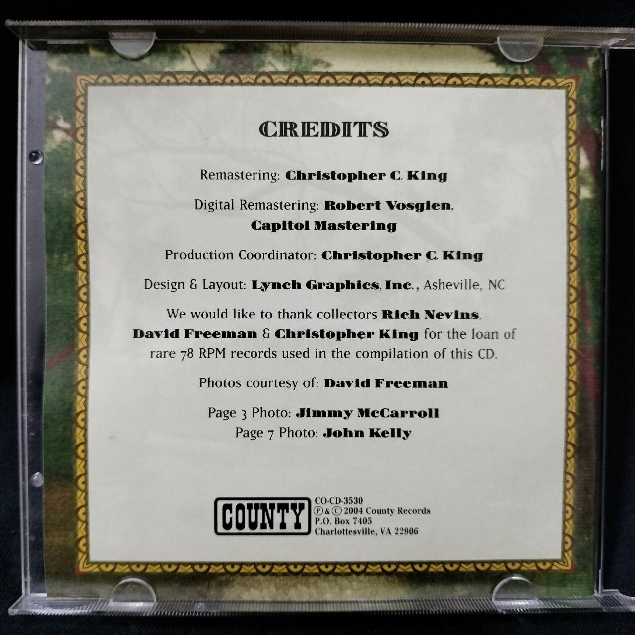 Roane County Ramblers – Complete Recordings 1928-1929 / JAPAN / ฝากล่องหัก / มีรอยบ้าง