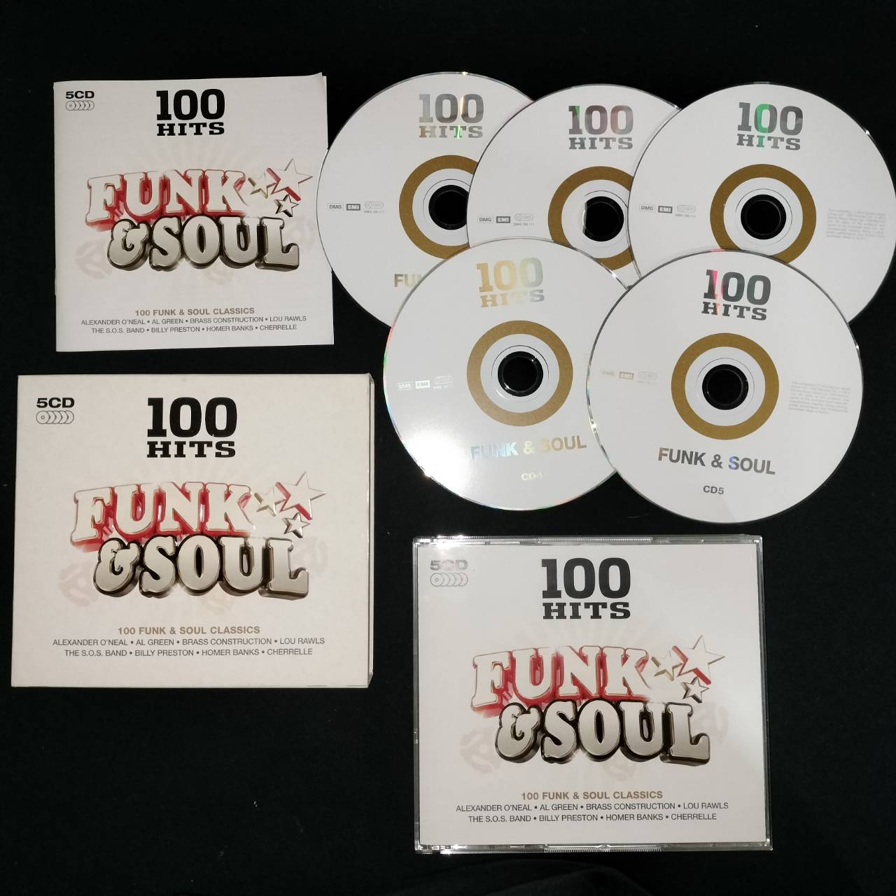 Various – 100 Hits Funk & Soul / EU / 5CD / แผ่นสวย