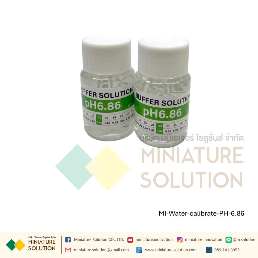 น้ำยาสอบเทียบ น้ำยาคาริเบท EC PH Sensor ทดสอบค่า ( 1413ms/cm ) ( PH6.86 / 9.18 )
