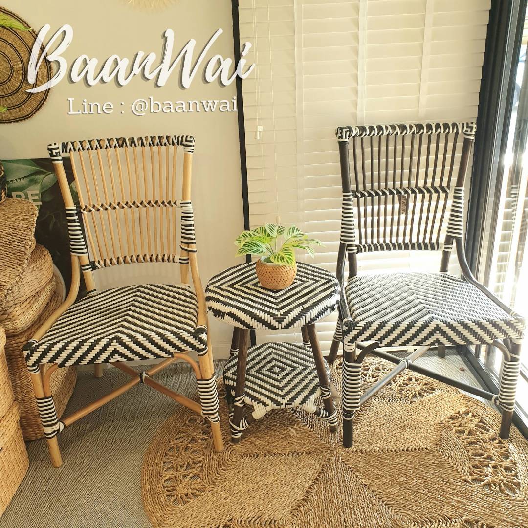 ชุดหวายเทียม สไตล์มินิมอล Bistro Chair Set