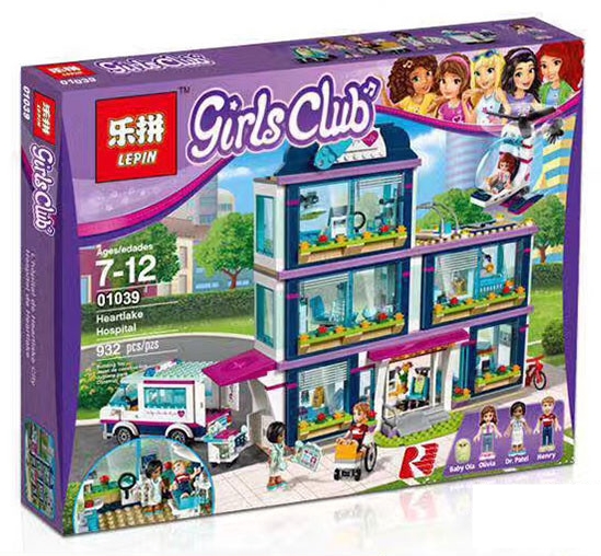เลโก้จีน LEPIN.01039 ชุด Friends Heartlake Hospital