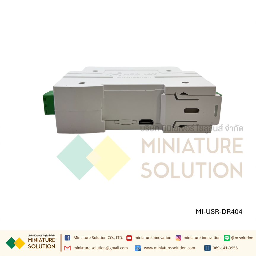 โมดูลแปลงสัญญาณ (USR-DR302 Modbus RS485 To Ethernet Converter) (USR-DR404 DIN-Rail RS485 to WiFi Converters between)