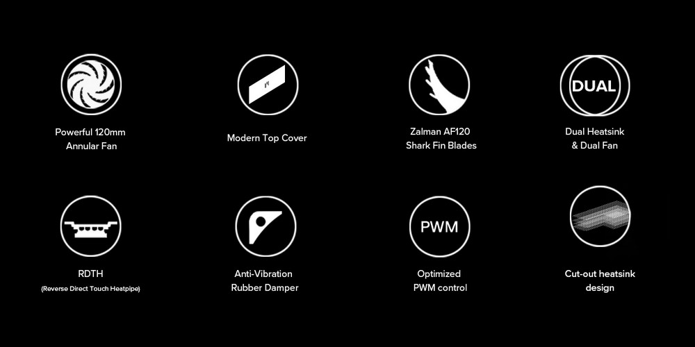 ZALMAN CNPS14X DUO BLACK CPU COOLER [3Y]