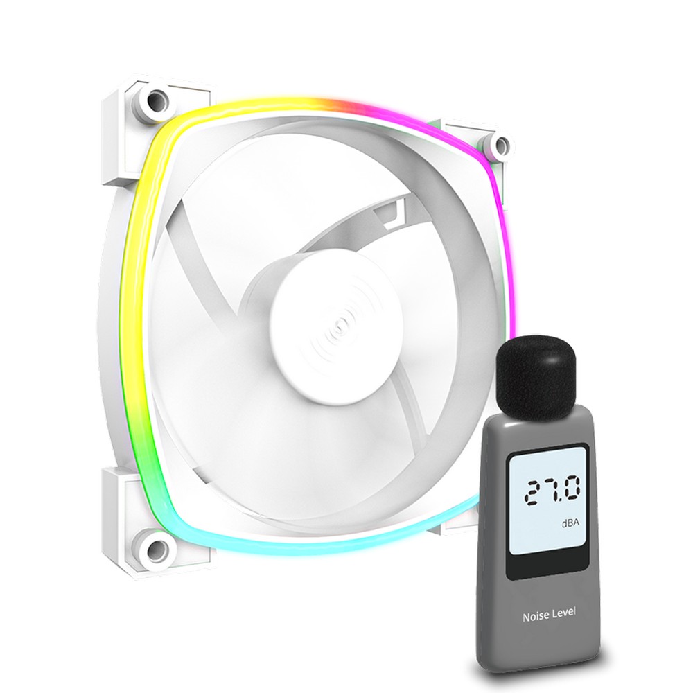 MONTECH AX120 PWM 3 IN 1 PACK WITH FAN HUB X 1 (WHITE) [1Y]