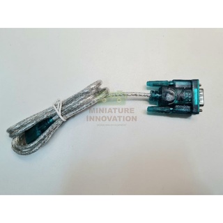 สายดาวน์โหลด PLC จีน PLC LX3U FX3U RS232 โหลดโปรแกรมบอร์ดจีน บอร์ดเทียบ mitsu DB9 to USB (หัวฟ้า-เขียว)