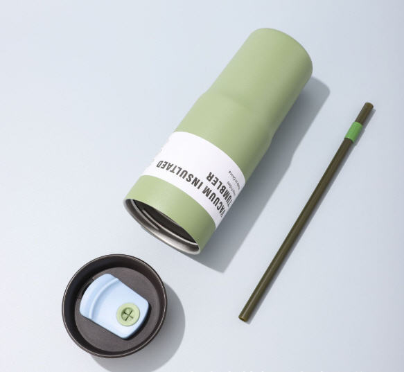 แก้วสแตนเลส,แก้วน้ำสแตนเลสพร้อมหลอด,24oz