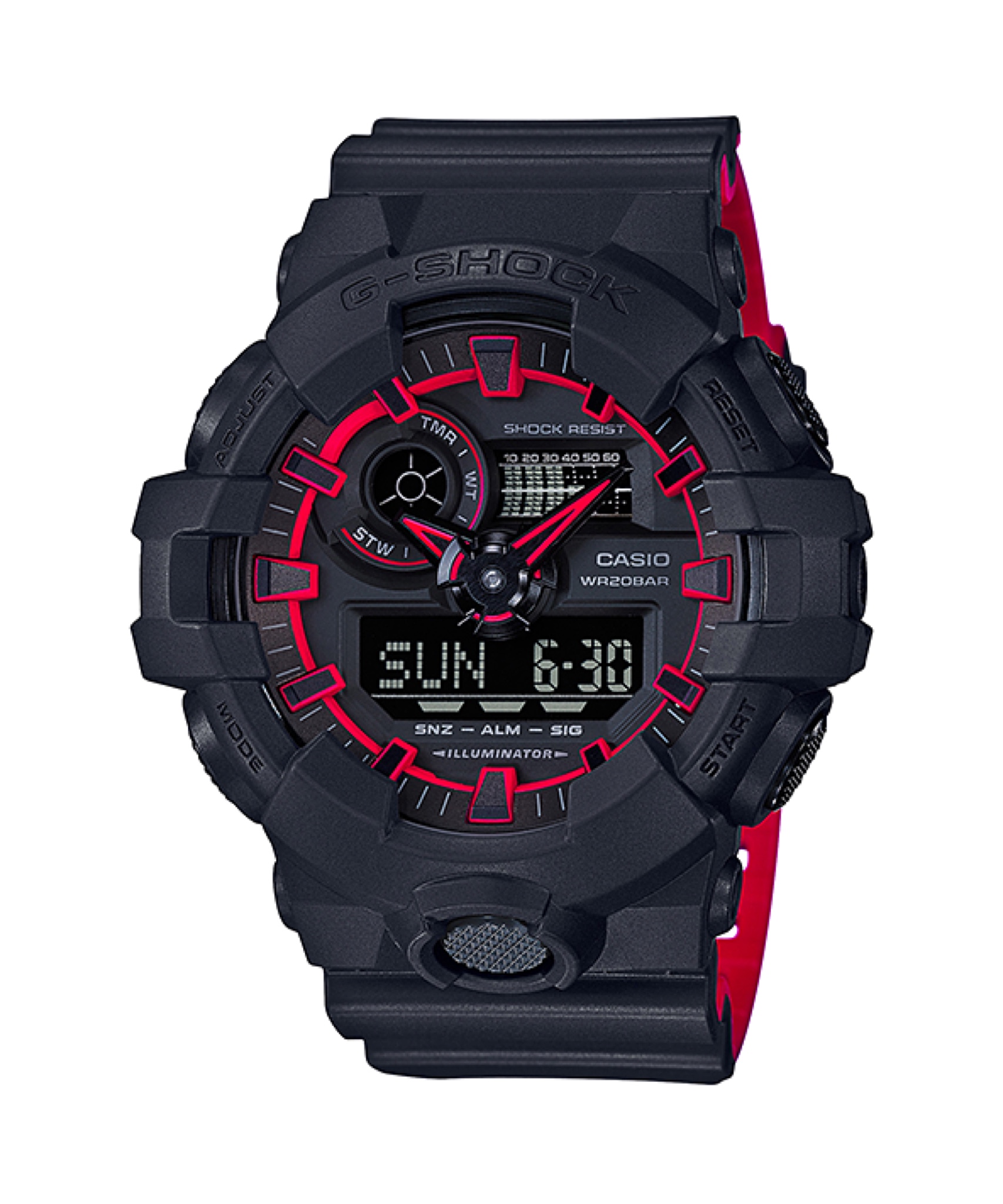 CASIO G-SHOCK นาฬิกาข้อมือ นาฬิกากันน้ำ นาฬิกาของแท้ ประกันศูนย์ CMG 1 ปี รุ่น GA-700SE-1A4