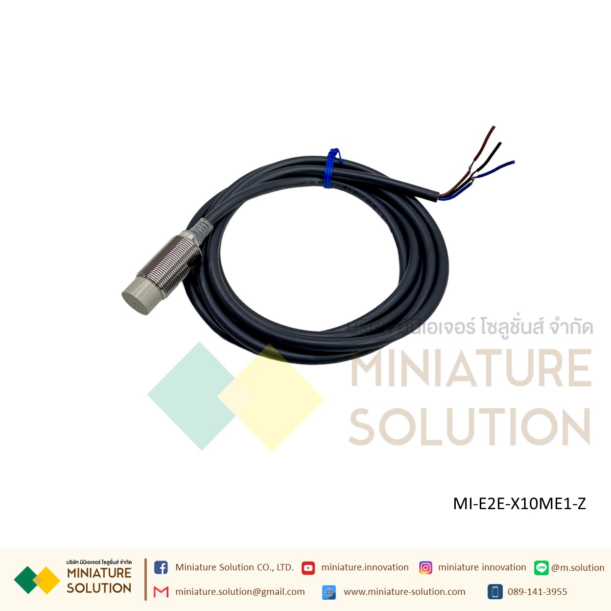 OMRON Proximity Sensor เซ็นเซอร์จับโลหะ ระยะจับ 2/10/14 มิล SIZE 8/18mm/M8 ไฟเลี้ยง 12-24 VDC PNP/NPN-NO