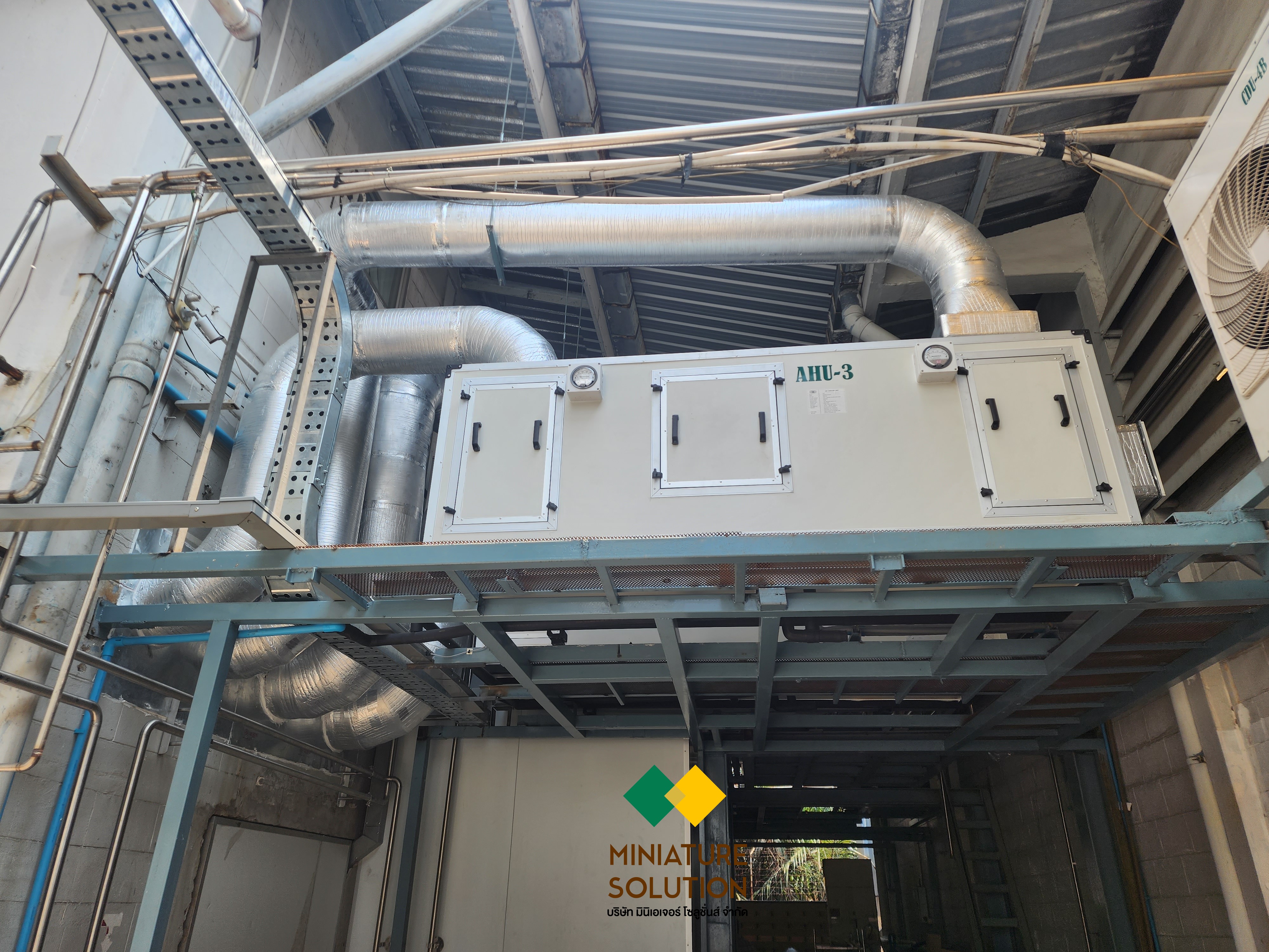 Support งานเขียนโปรแกรม PLC HMI ควบคุมระบบ AHU 6 ชุด ในงานระบบปรับอากาศ