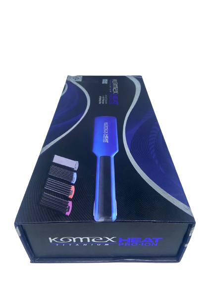 Kemei Heat Pro ION เครื่องหนีบผม 4 in 1 หนีบผมตรง หยัก และม้วนลอน เปลี่ยนแผ่นความร้อนไททาเนี่ยม 4 แบบ KM-1078 ร้อนเร็ว ปรับอุณหภูมิ 170-230 องศา - สีฟ้า