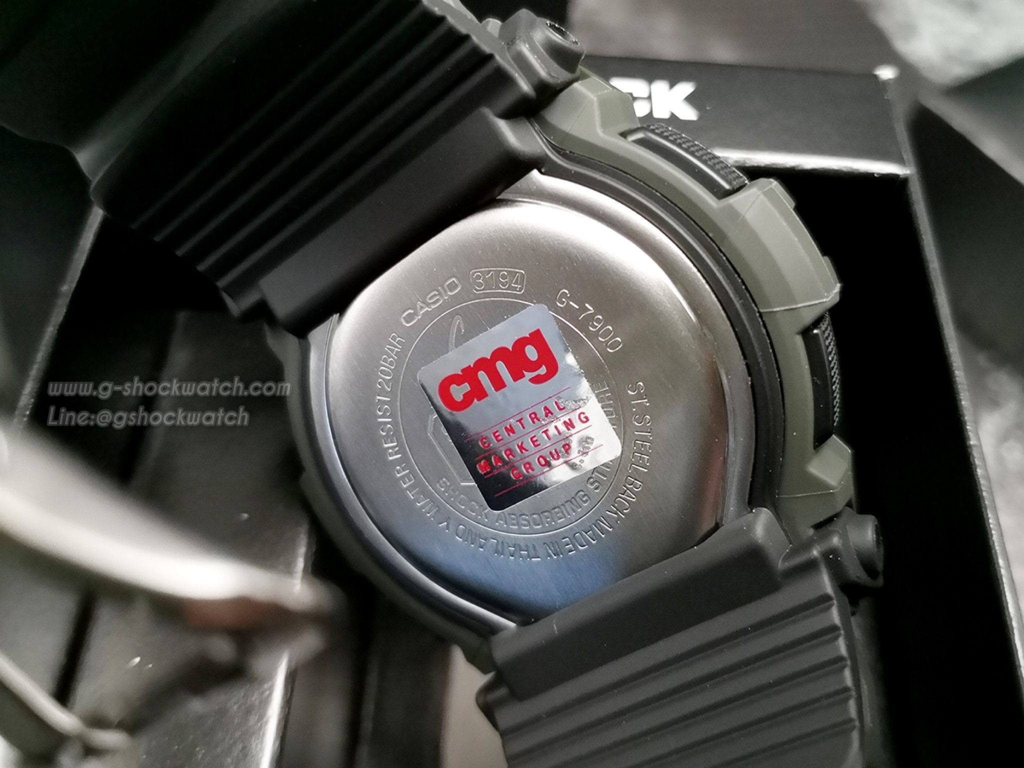 CASIO G-SHOCK นาฬิกาข้อมือ นาฬิกากันน้ำ นาฬิกาของแท้ ประกันศูนย์ CMG 1 ปี รุ่น G-7900-3D