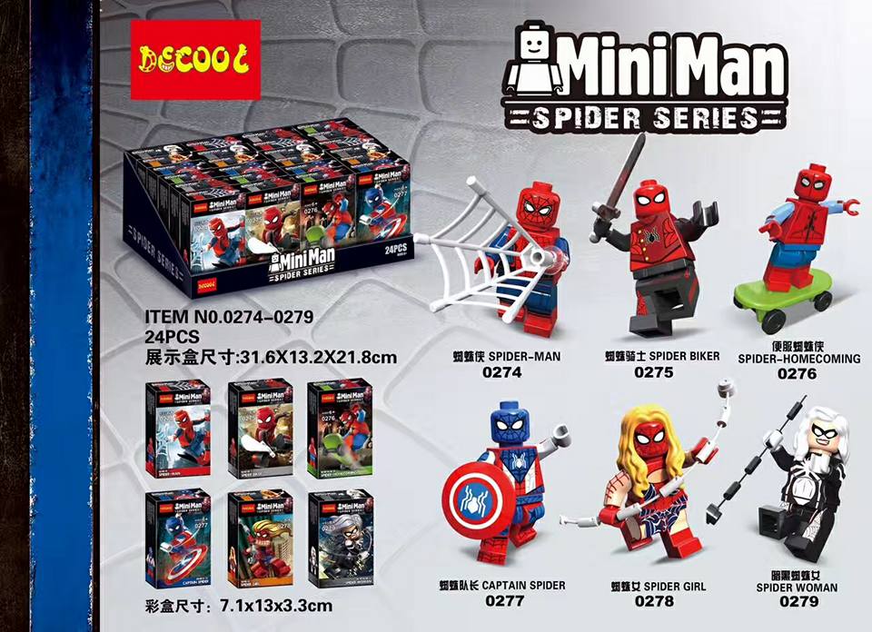 เลโก้จีน Decool.0274-0279 ชุด Spiderman