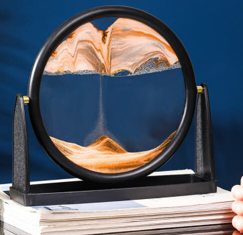 กรอปรูปทราย3D,กรอบรูปทรายไหล3D,กรอปรูปทราย,ขนาด8นิ้ว,วงกลม