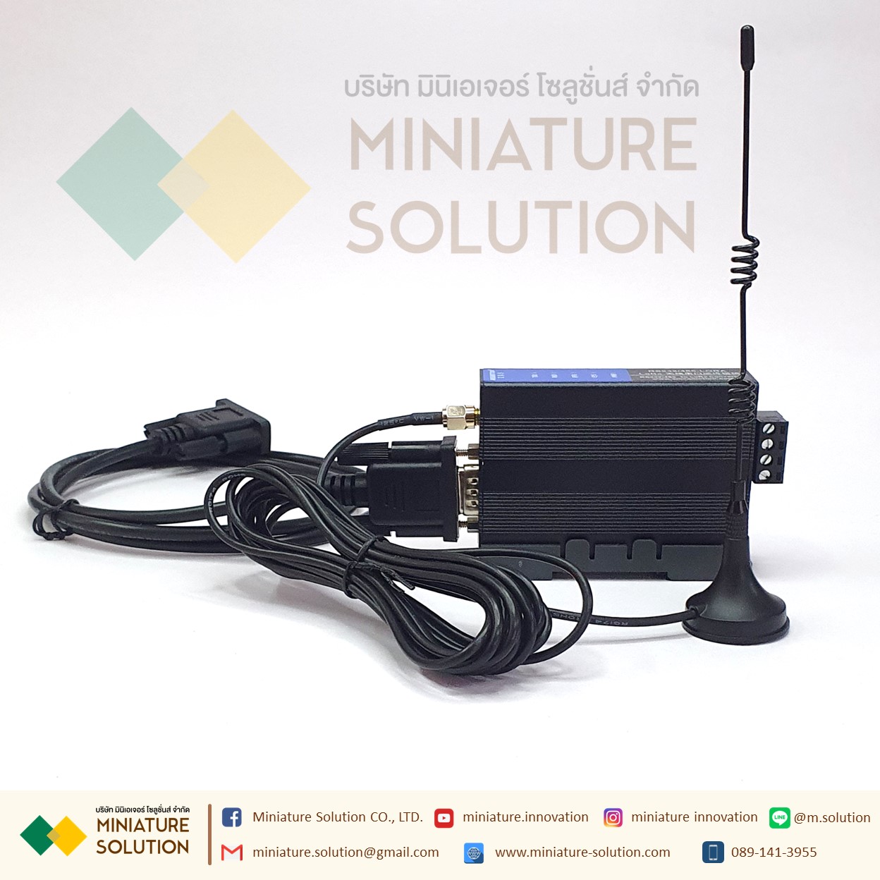 RS485 To LORA เครื่องรับส่งสัญญาณไร้สายโมดูลระยะไกลวิทยุ RS232/485-LORA DC12-36V AMSAMOTION (RS232/RS485 to Lora)