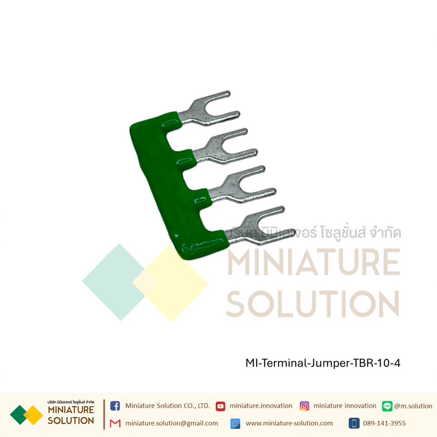 (ราคา ต่อชิ้น) Terminal Jumper : จั๊มเปอร์สำหรับเทอร์มินอล TBR-10 TB1510/TBD10/TBC10 (Jumper-TBR-10-4 ช่อง)