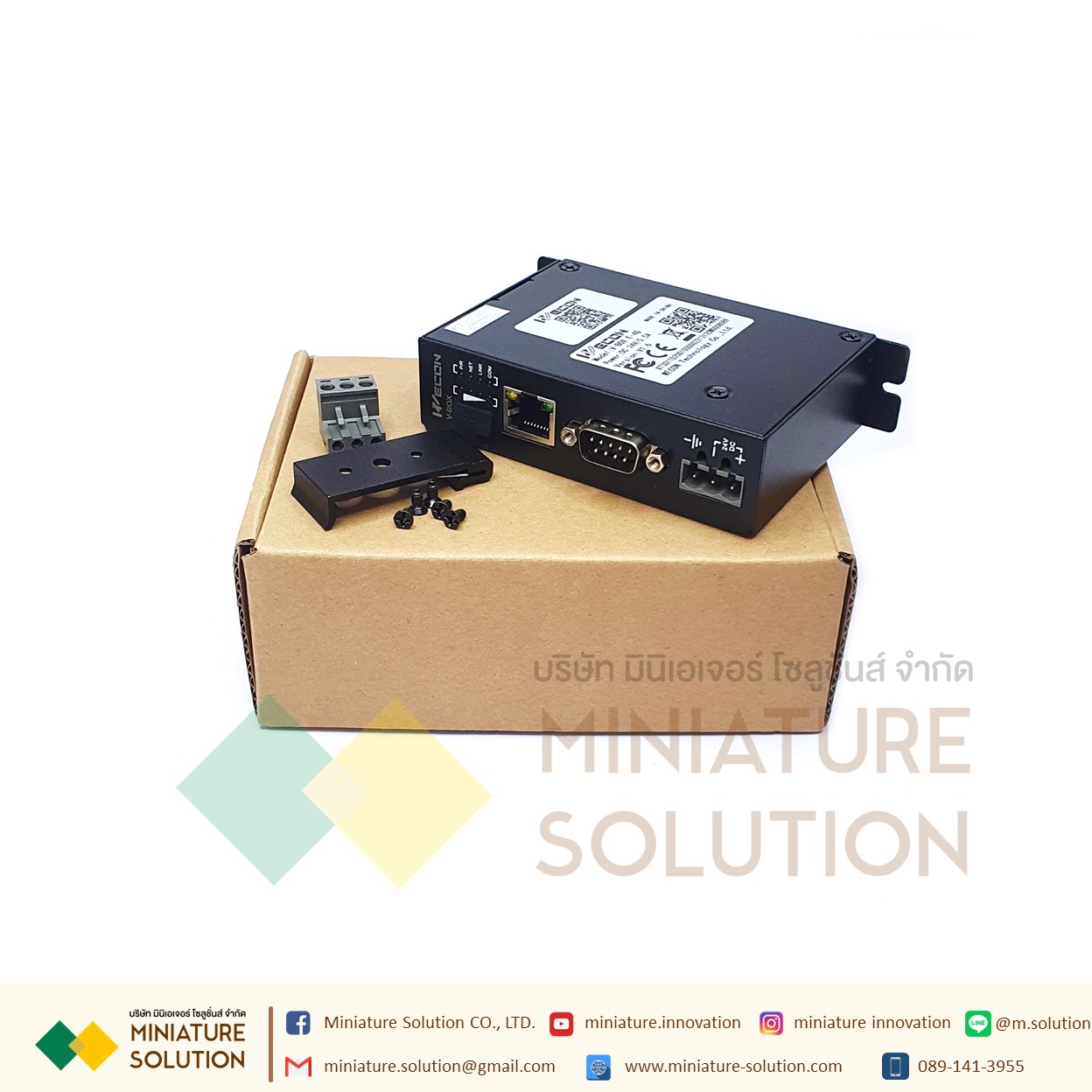 IoT Gateway WECON (V-BOX E-00, V-BOX E-4G H-WF) คลาวด์ฟรี รองรับพีแอลซีทุกแบรนด์ คลาวด์ Scada เชื่อมต่อ API ต่างๆ มีเแอพพลิเคชั่นรองรับ VNET (V-BOX E-4G)