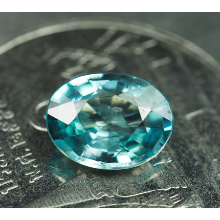 เพทาย (Blue Zircon) 1.40 กะรัตสีฟ้า