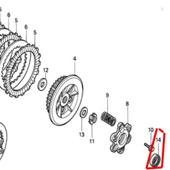 91002-MG8-003 ลูกปืน WAVE125I 2004 , WAVE125R,S,X , DREAM125 อะไหล่แท้ HONDA