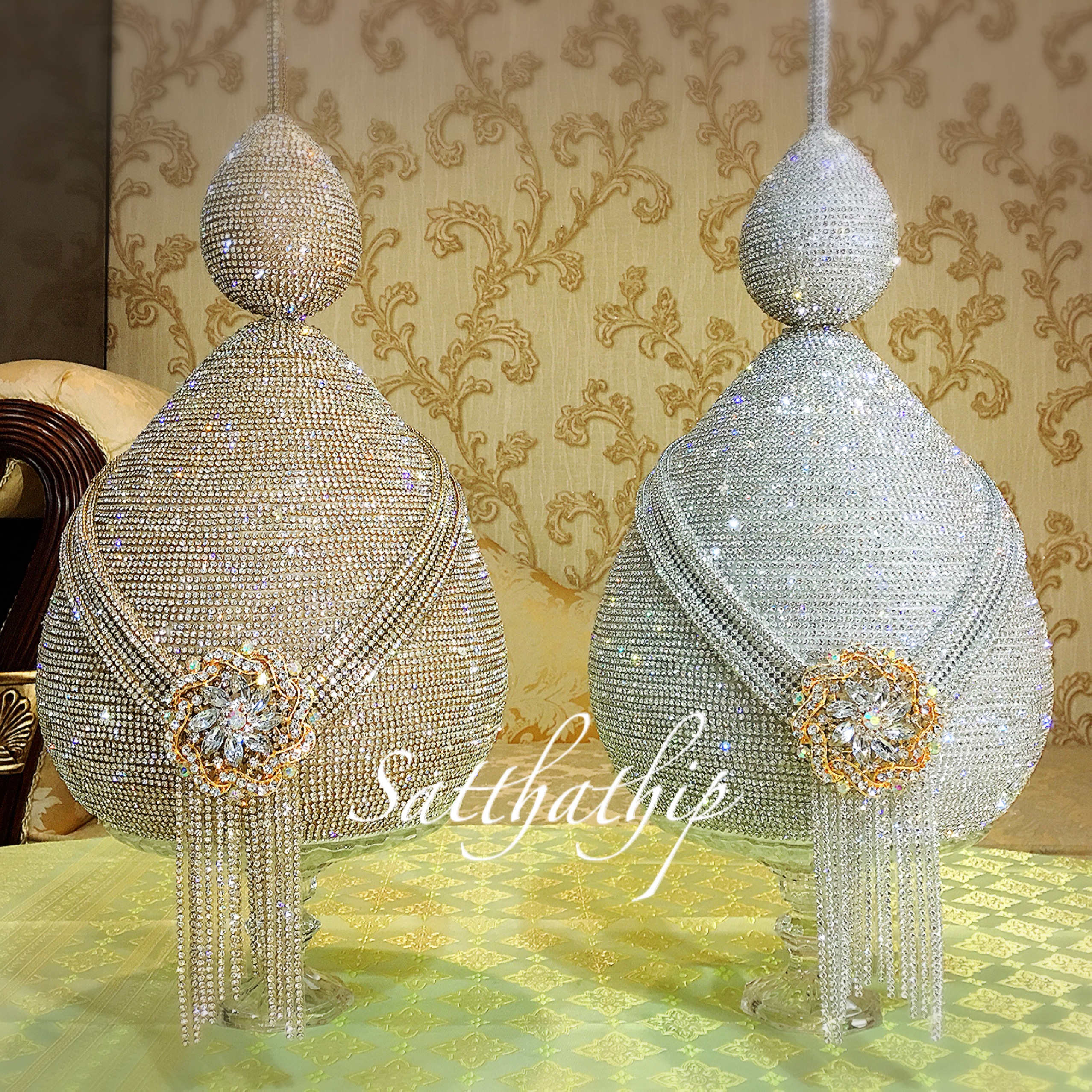 พานพุ่ม - พานพุ่มสักการะ - พานพุ่มเงินทอง - Phan bush