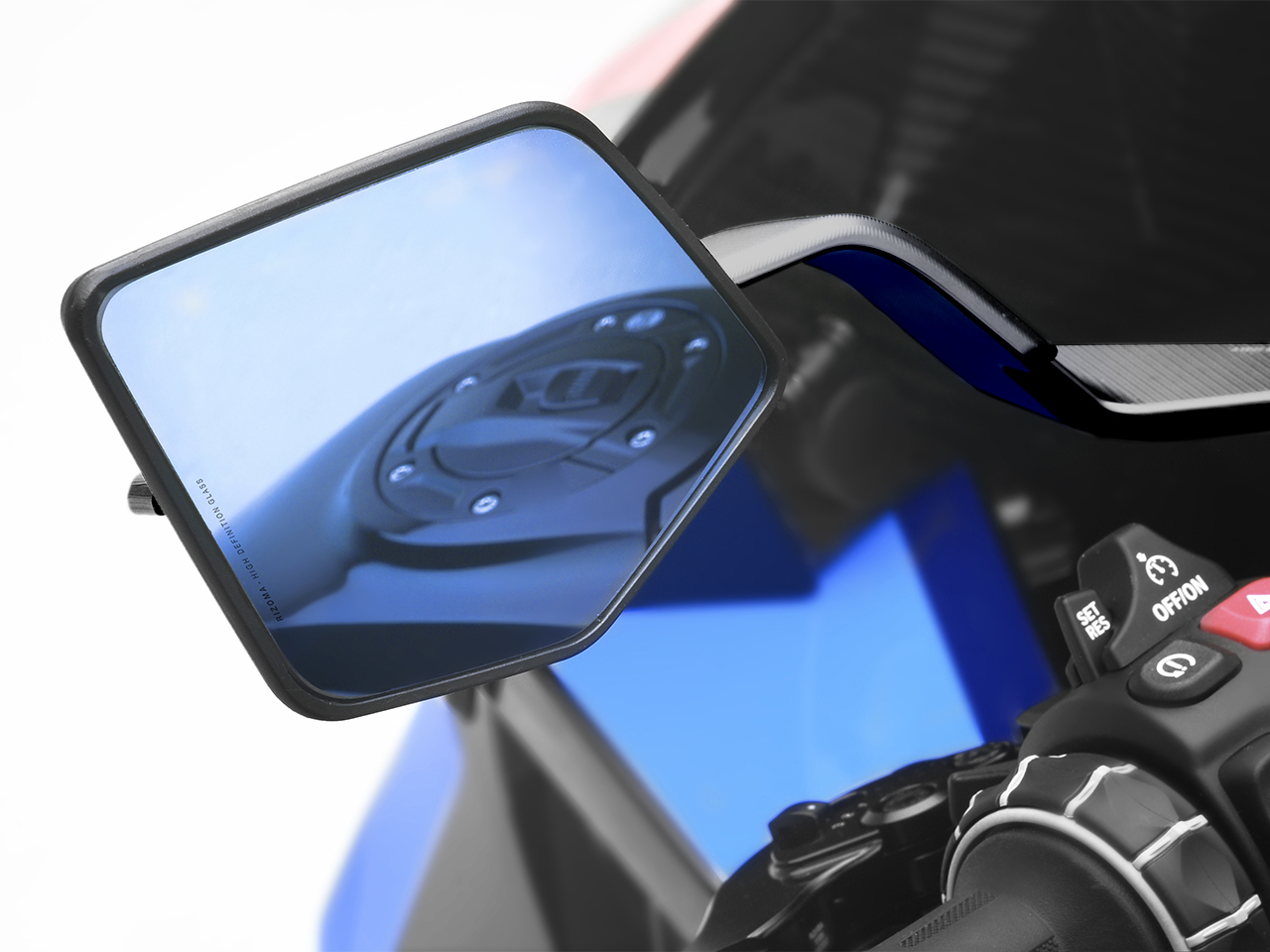 กระจกข้าง Rizoma stealth MAX สำหรับ Monster 937 มองชัด กระจกบานใหญ่ ตัดแสง พับได้