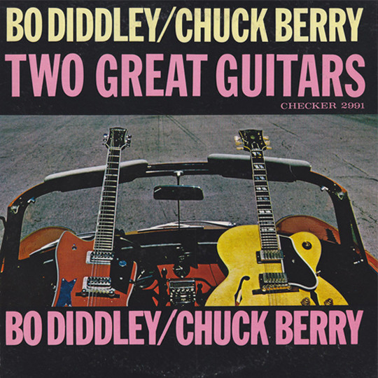 Bo Diddley / Chuck Berry – Two Great Guitars / USA / ปกเจาะ / แผ่นสวย